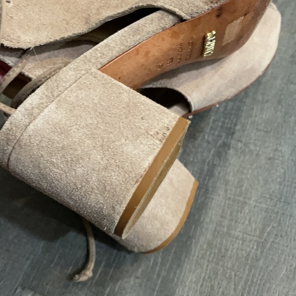 Schutz Binalia Lace Up Suede Block Heel Sandals size 6 - Picture 11 of 11